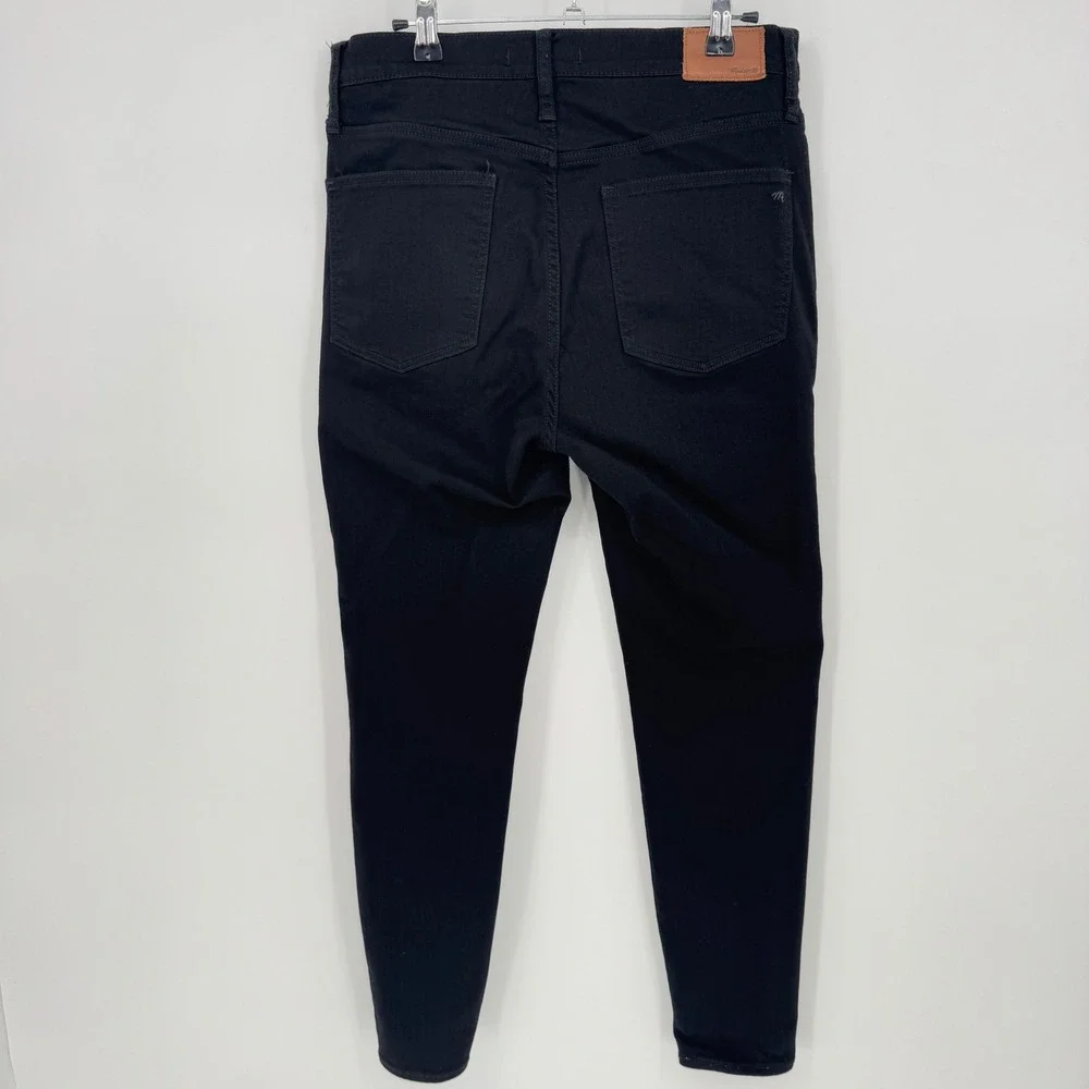 Madewell 9 High Rise Skinny‎ Jeans Black Wash causal Ankle Office Size 31